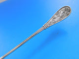 Japanese by Tiffany and Co Sterling Silver Olive Spoon GW Pie Crust Edge BC 8"
