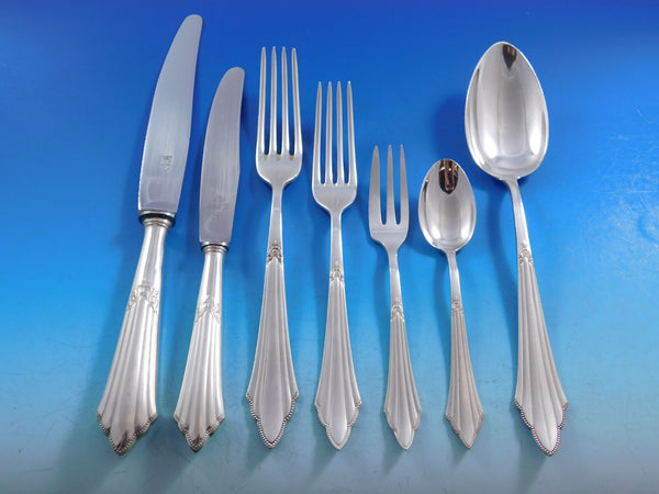 Facher by WMF Silverplated Flatware Service Set 91 pieces German matches Fan