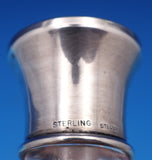 Steuben Glass Crystal Pepper Shaker with Sterling Silver Cap 3" Modern (8377)
