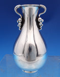 Grape by E. Dragsted Danish Sterling Silver Vase 3-D Grapes #176 4 1/4" (#8475)