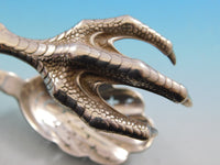 Lap Over Edge Acid Etched by Tiffany Sterling Silver Ice Tong Chicken Claw 8 1/2