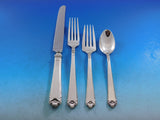 George II Rex by Watson Sterling Silver Flatware Set for 12 Service 123 pieces