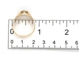 14k Gold Men's Belcher Ring w/ .53ct European Cut Genuine Natural Diamond #J7620