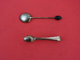 English Estate Sterling Silver Demitasse Spoon 6-pc in fitted box 1941  3 3/4"