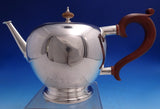 Adie Brothers English Sterling Silver Tea Set 4pc w/ Ellis-Barker SP Tray #8711
