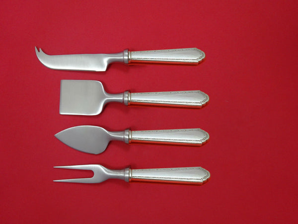 William and Mary by Lunt Sterling Silver Cheese Serving Set 4 Piece HHWS  Custom