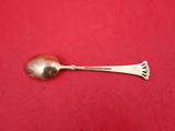 Egon Lauridsen Danish Sterling Demitasse Spoon vermeil royal blue enamel 3 7/8"