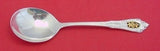 Rose Point Gold Accent by Wallace Sterling Cream Soup Spoon 6"