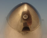 Evald Nielsen Danish Sterling Silver Mustard Pot w/Cobalt Blue Enamel (#0375)