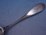 Japanese Whiting Sterling Silver Berry Spoon w/ Embossed Bowl 9" D Monogram