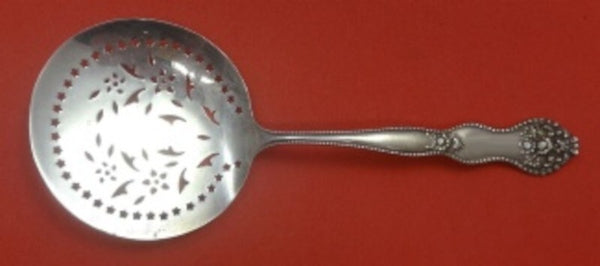 Adolphus by Mount Vernon Sterling Silver Tomato Server Pierced w/ Flower 7 1/2"