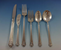 Castle Rose by Royal Crest Sterling Silver Grille Flatware Set 8 Service 48 Pcs