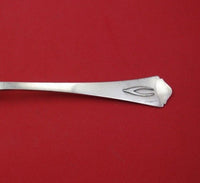 Antique by Wallace Sterling Silver Serving Spoon w/ Applied Monogram "V" 8 1/4"