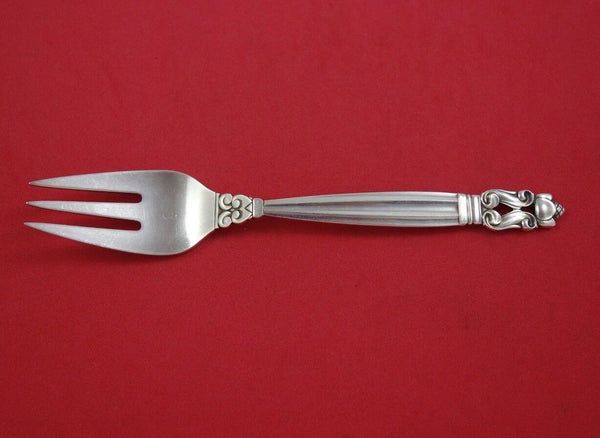 Acorn by Georg Jensen Sterling Silver Fish Fork / Salad Fork 3-Tine 6 1/2"