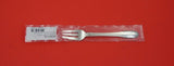Beaded by Georg Jensen Sterling Silver Pastry Fork 043 wide tine 5 5/8" Vintage