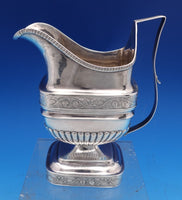 Floral by Unknown Sterling Silver Milk Pitcher Gadroon Edge 6 3/4" (#8484)