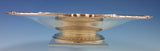 International Sterling Silver Serving Plate on Pedestal Leaf Shell Border #2739