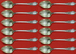 American Victorian Lunt Sterling Silver Grapefruit Sp Custom Set 12 pcs Fluted