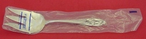 Silver Iris by International Sterling Silver Salad Serving Fork AS 9 1/4" New