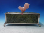 Edward I. Farmer by Farmer Inc. Sterling Silver Dresser Box Jade Quartz (#5576)