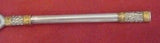 Aegean Weave Gold by Wallace Sterling Silver Sugar Spoon 6 3/4" Vintage Serving