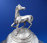 Martin Hall and Co English Victorian Sterling Silver Trophy w/ 3-D Horse (#7577)