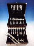 Wild Rose by International Sterling Silver Flatware Service 8 Set 45 Pieces