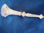 Sterling Handmade Tussie Mussie Posey Posy Holder Filigree Flower Overlay #J1232