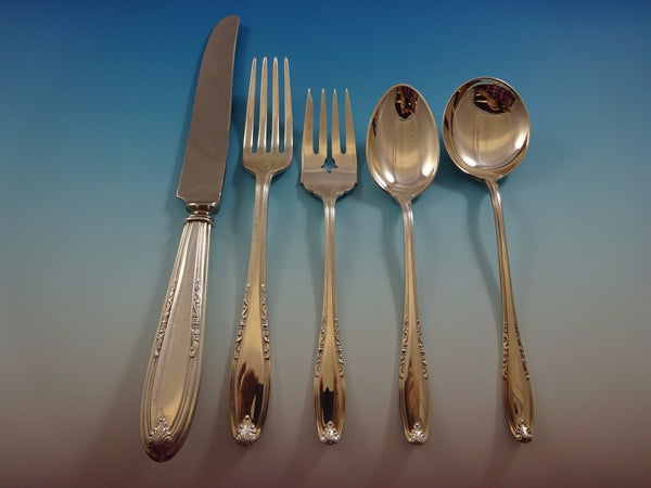 Leonore by Manchester Sterling Silver Flatware Set For 8 Service 40 Pieces