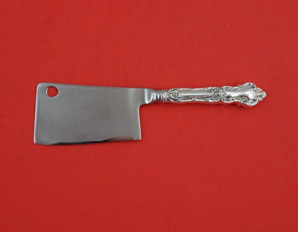 Meadow Rose by Wallace Sterling Silver Cheese Cleaver custom made 6 5/8"