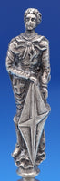 Italian 800 Silver Bell with Figural Handle Man 5 1/4" no clapper (#8380)
