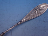 Japanese Whiting Sterling Silver Berry Spoon w/ Embossed Bowl 9" D Monogram