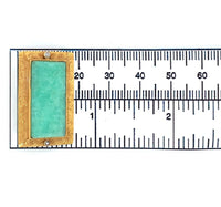 14k Gold Aventurine Quartz Pin Victorian Hand Engraved Diamond Accents (#J6252)