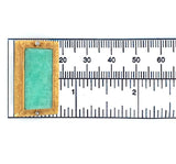 14k Gold Aventurine Quartz Pin Victorian Hand Engraved Diamond Accents (#J6252)