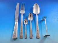 Modern Vietnam 900 Sterling Silver Flatware Set for 12 Service 76 Pieces BacSon