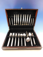 Trenza by Celsa Mexico Sterling Silver Flatware Set Service Mid Century Modern