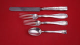 Lap Over Edge Plain by Tiffany & Co. Sterling Dinner 4-piece Setting