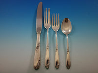 Sweetheart Rose by Lunt Sterling Silver Flatware Set for 12 Service 78 pieces