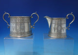 Israel Freeman and Son Ltd English Estate Sterling Sugar Creamer Set 2pc (#5579)