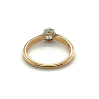 14k Gold Antique 1/2 Carat European Cut Genuine Natural Diamond Ring (#J5352)