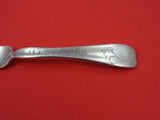 Lap Over Edge Acid Etched By Tiffany Sterling Regular Fork w/ bird on branch  7"
