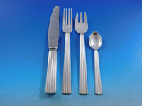 Bernadotte by Georg Jensen Sterling Silver Flatware Set Service 87 pcs Luncheon