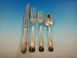 King by Kirk Sterling Silver Flatware Set Service 24 Pieces Shell Motif