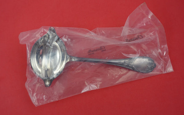 Marly by Christofle Silverplate Gravy Ladle Double Spouts Factory Sealed 7 3/8"
