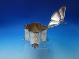 Austrian Sterling Silver Tea Caddy Brite Cut Eagle Finial c.1890 Vintage (#5982)