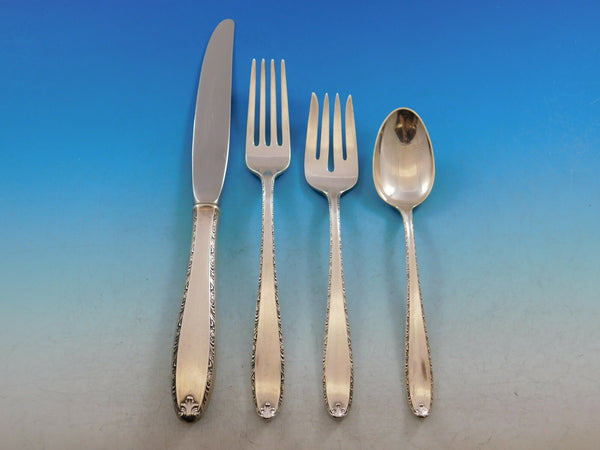 Southern Charm by Alvin Sterling Silver Flatware Set for 12 Service 48 pieces