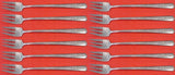 Rambler Rose by Towle Sterling Silver Cocktail Fork Set 12 pieces 5 1/2"