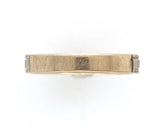 10k Hand Carved Genuine Natural Diamond Wedding Band Ring Size 6.75 (#J5898)