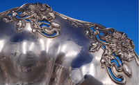 Black Starr & Frost Sterling Silver Fruit Bowl Poppy Motif #1134 12" (#7840)