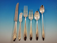 Elsinore by International Sterling Silver Flatware Set 8 Service 49 pcs Art Deco